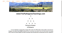 Desktop Screenshot of freepythagorasteachings.com